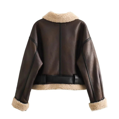 Winter Casual Fur - Collar Short Jacket - LunaKit.LTD
