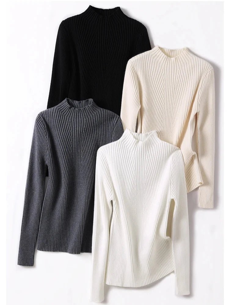 Winter Women's Knitted Turtleneck Sweater - LunaKit.LTD