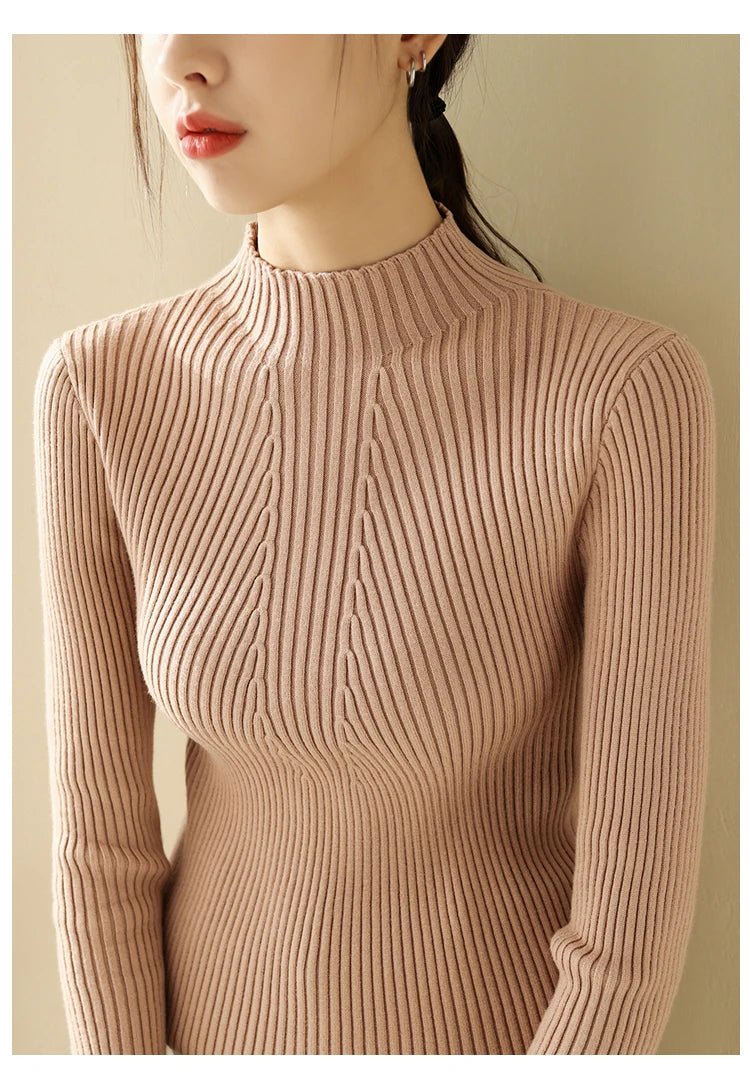 Winter Women's Knitted Turtleneck Sweater - LunaKit.LTD