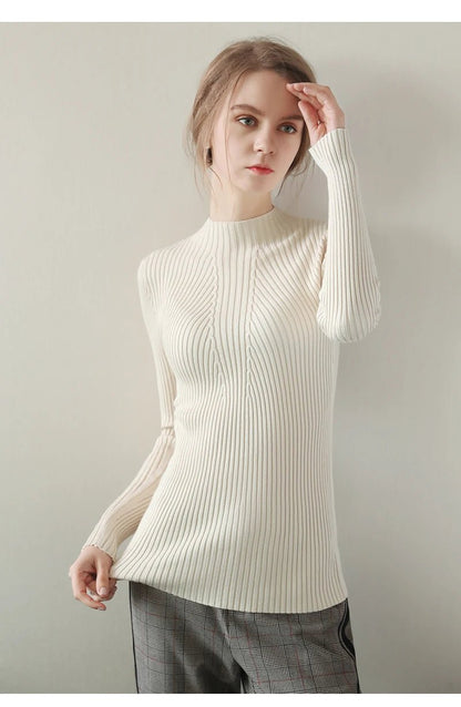 Winter Women's Knitted Turtleneck Sweater - LunaKit.LTD