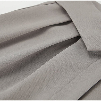 Women's High - Waist Pleated Pants – Spring/Autumn - LunaKit.LTD