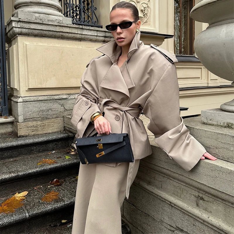 Women’s Wool Maxi Coat – Autumn Vintage Style - LunaKit.LTD