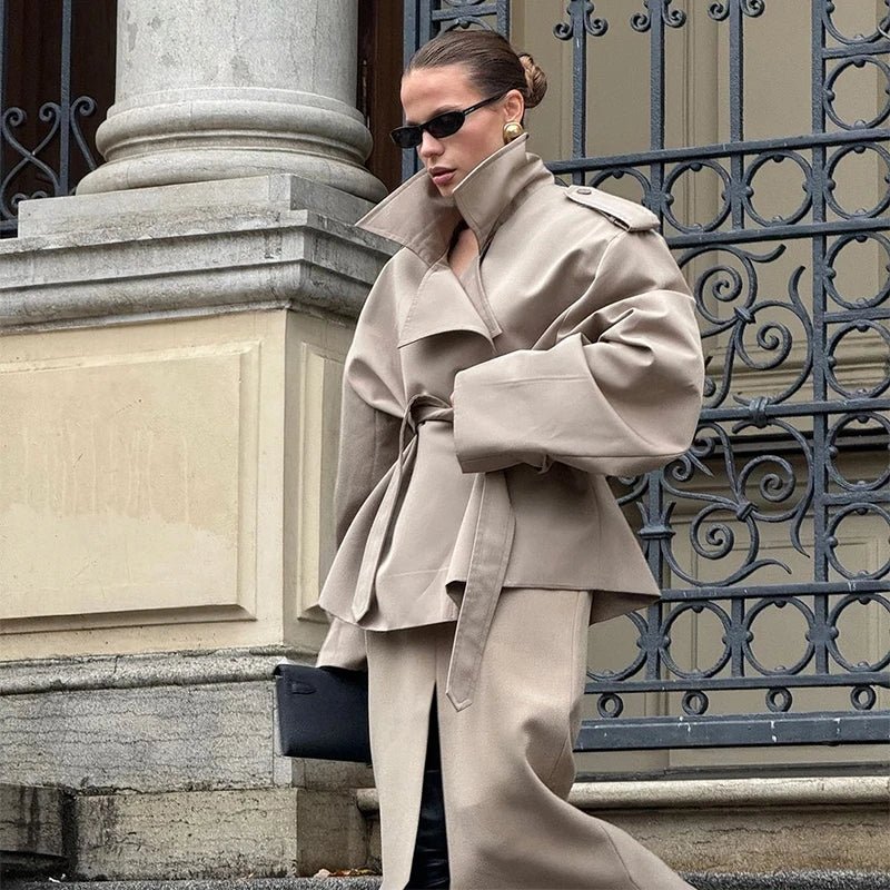 Women’s Wool Maxi Coat – Autumn Vintage Style - LunaKit.LTD