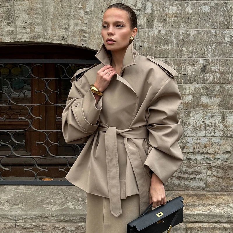 Women’s Wool Maxi Coat – Autumn Vintage Style - LunaKit.LTD